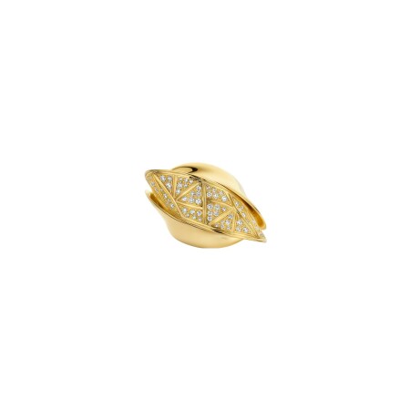 Bague Dries Criel Flux en or jaune et diamants