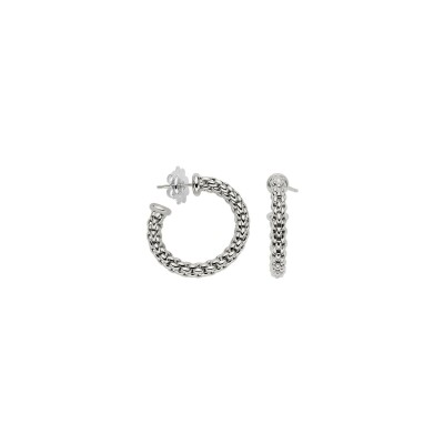 Boucles d'oreilles FOPE ESSENTIALS en or blanc