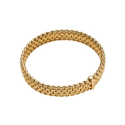 Bracelet FOPE PANORAMA Flex'it en or jaune et diamants, taille M
