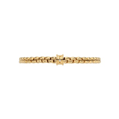 Bracelet FOPE EKA Flex'it en or jaune et diamants, taille M