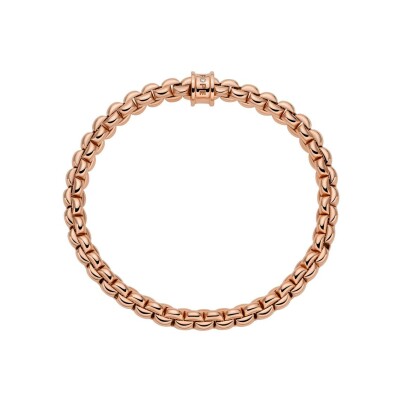 Bracelet FOPE EKA Flex'it en or rose et diamants, taille XS