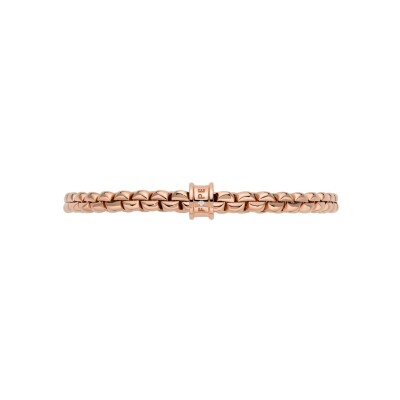 Bracelet FOPE EKA Flex'it en or rose et diamants, taille XS