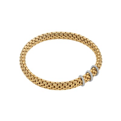 Bracelet FOPE VENDÔME Flex'it en or jaune et diamants, taille S
