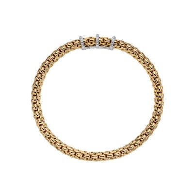 Bracelet FOPE VENDÔME Flex'it en or jaune et diamants, taille S