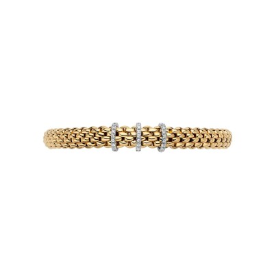 Bracelet FOPE VENDÔME Flex'it en or jaune et diamants, taille S