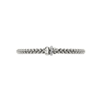 Bracelet FOPE SOLO Flex'it en or blanc et diamants, taille S