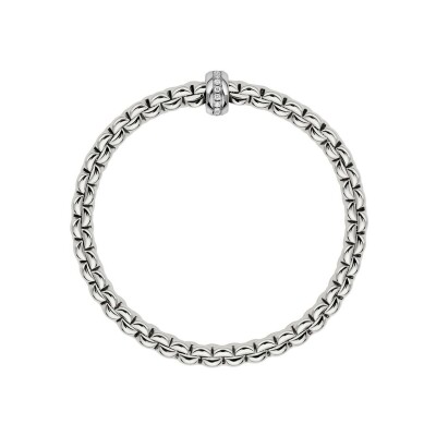 Bracelet FOPE EKA en or blanc et diamants, taille S