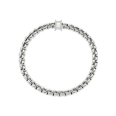 Bracelet FOPE EKA Flex'it en or blanc et diamants, taille S