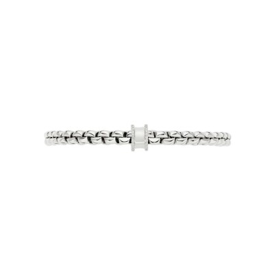 Bracelet FOPE EKA Flex'it en or blanc et diamants, taille S
