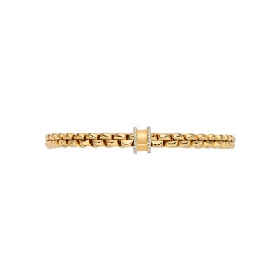 Bracelet FOPE EKA Flex'it en or jaune et diamants, taille M