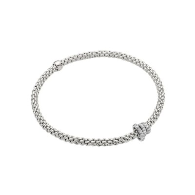 Bracelet FOPE PRIMA Flex'it en or blanc et diamants, taille XS