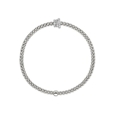 Bracelet FOPE PRIMA Flex'it en or blanc et diamants, taille XS