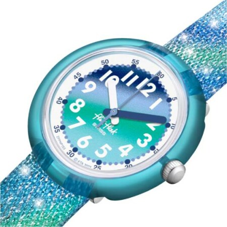 Montre Flik Flak Organized Chaos Frozen rainbow