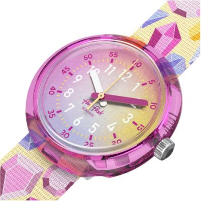 Montre Flik Flak Time to Discover Sparkling Gemstones