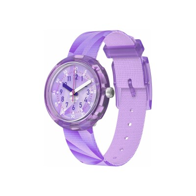 Montre Flik Flak Let's Get Artsy Purple Prism