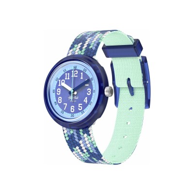 Montre Flik Flak Let's Get Artsy Braid In Blue