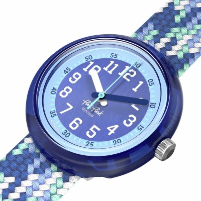 Montre Flik Flak Let's Get Artsy Braid In Blue