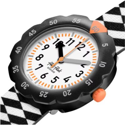 Montre Flik Flak Organized Chaos Race Flag