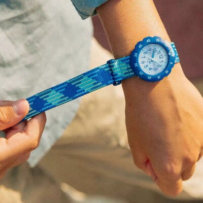 Montre Flik Flak Power Time Loop in Blue