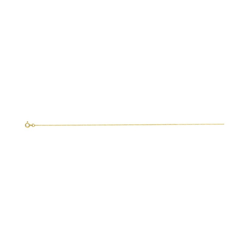 Chaîne forçat ronde en or jaune, 40cm
