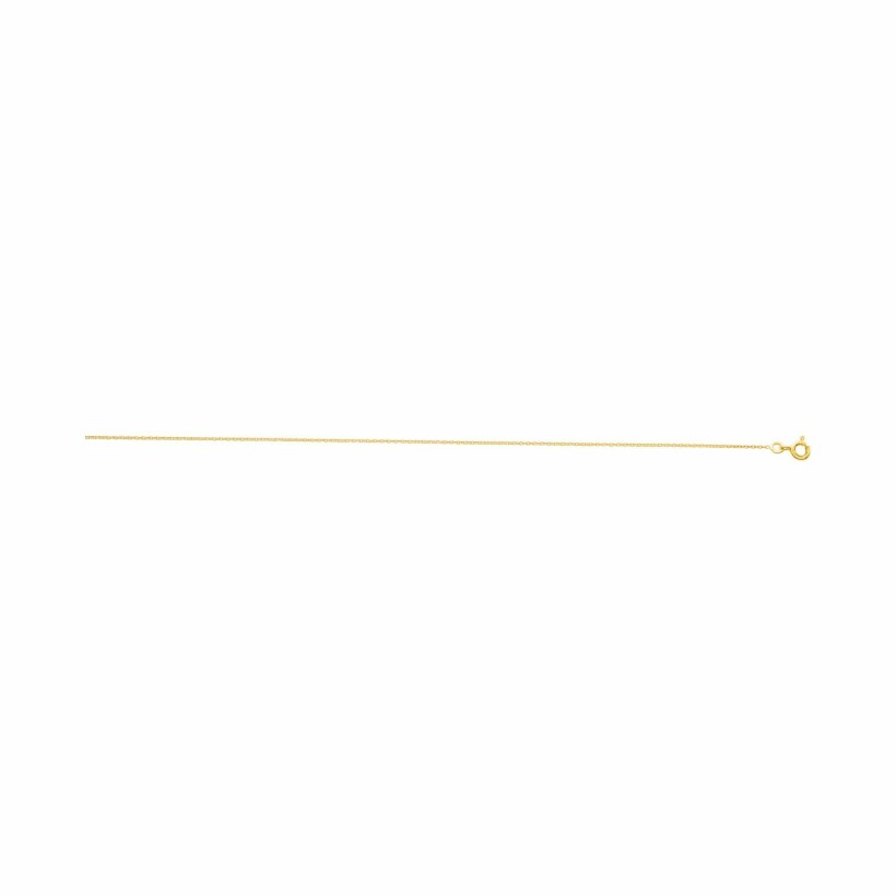 Chaîne forçat ronde en or jaune, 45cm