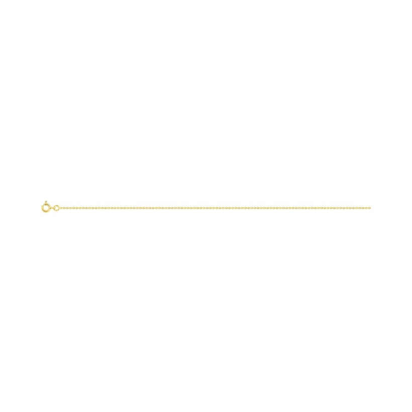 Chaîne forçat ronde en or jaune, 42cm