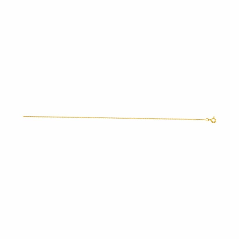 Chaîne forçat ronde en or jaune, 45cm