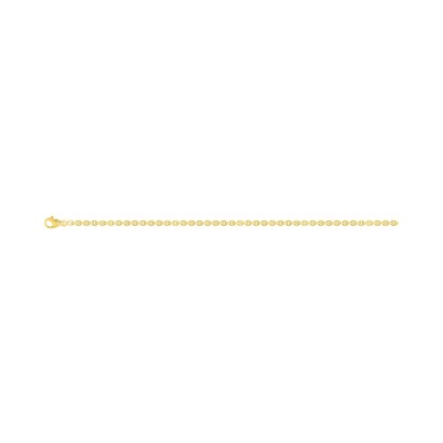 Chaîne maille forçat ronde en or jaune