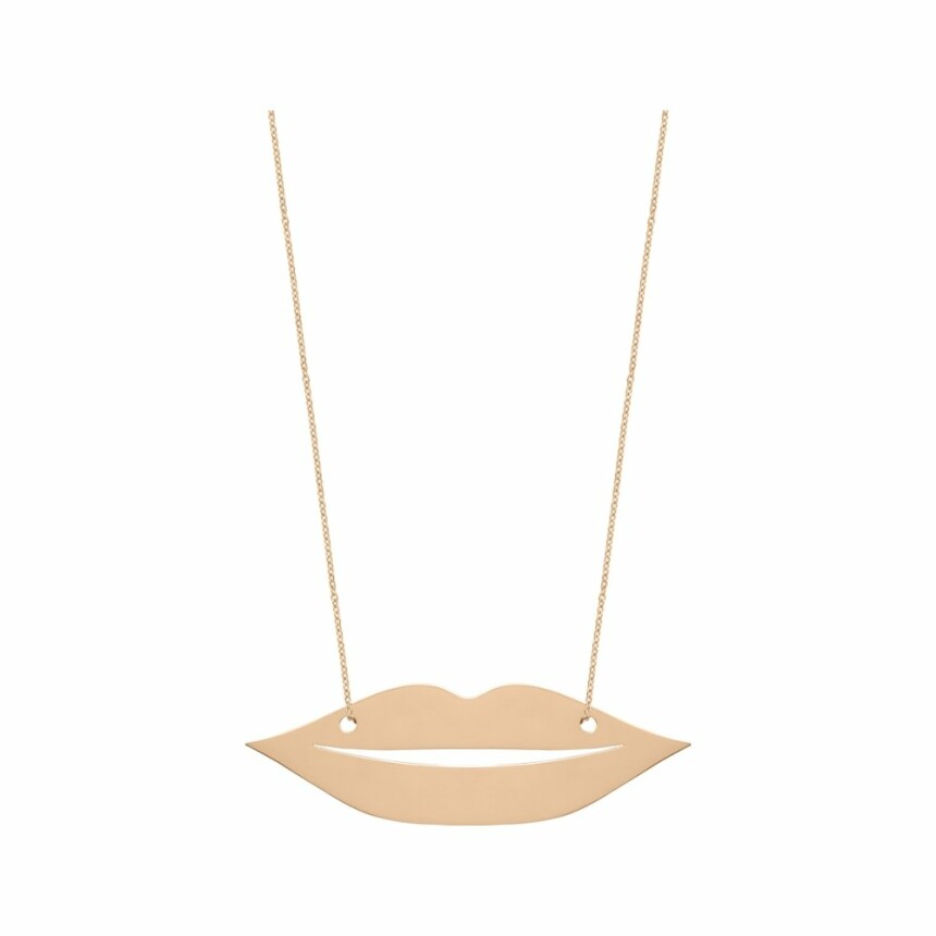 Ginette NY FRENCH KISS jumbo necklace, rose gold