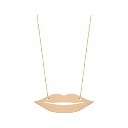 Ginette NY FRENCH KISS jumbo necklace, rose gold