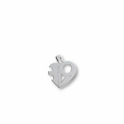 Pendentif Love Ferret x Stéphane Cipre en or blanc et diamants blancs, taille S