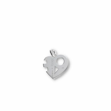 Ferret x Stéphane Cipre Love pendant, white gold, white diamonds, S size