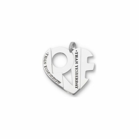 Ferret x Stéphane Cipre Love pendant, limited edition, white gold, white diamonds