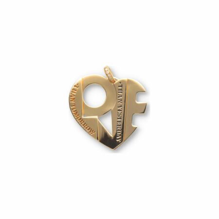 Ferret x Stéphane Cipre Love pendant, limited edition, yellow gold, white diamonds