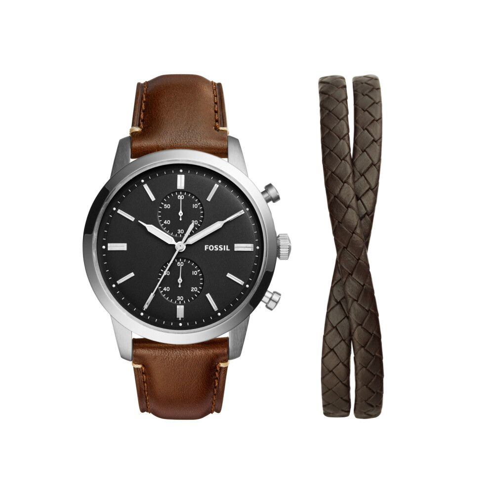 Coffret montre et bracelet Fossil Townsman FS5967SET