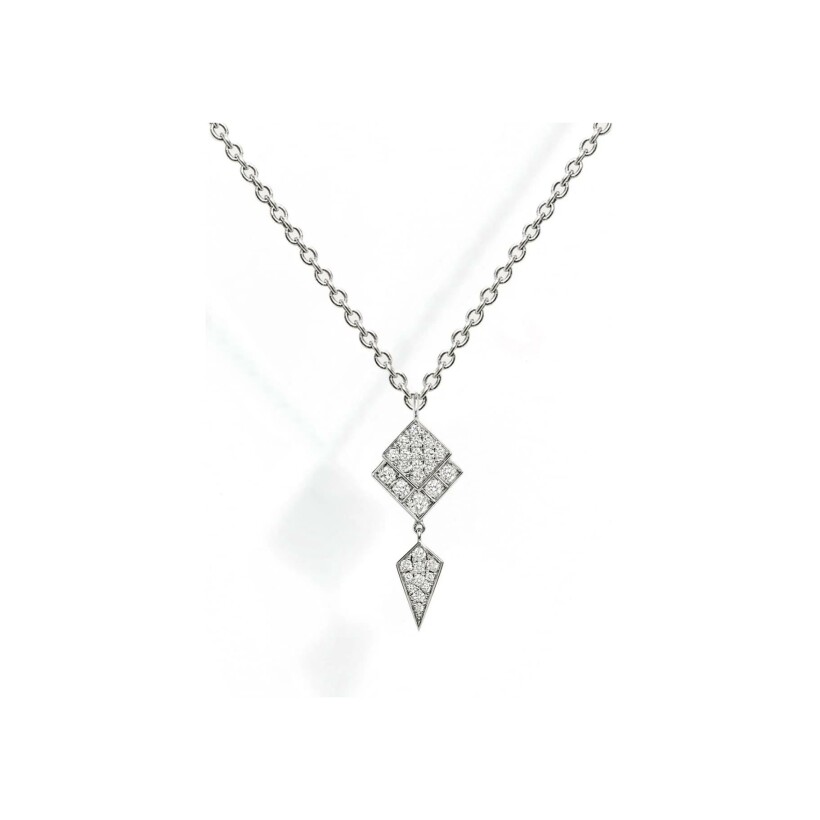 Collier Statement Stairway en argent et diamants