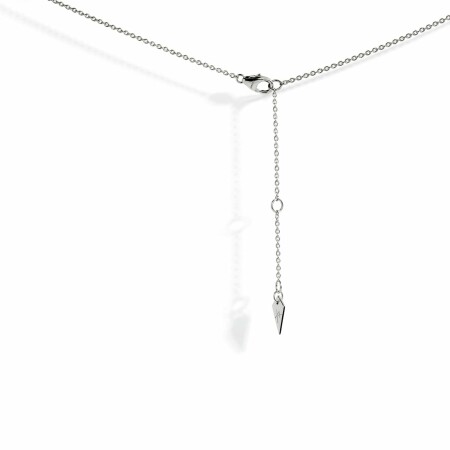 Collier Statement Stairway en argent rhodié et diamants