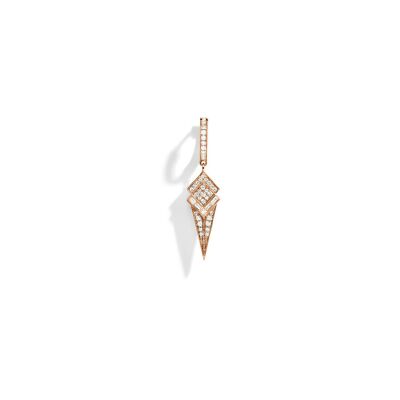 Boucles d'oreilles STATEMENT Paris Stairway cône en or rose et diamants