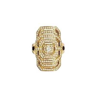 Bague Statement My way en or jaune et diamants