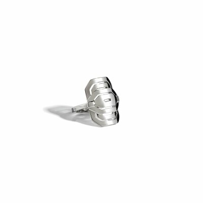 Bague Statement Mini My Way en argent rhodié