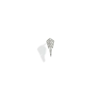 Boucles d'oreilles STATEMENT Paris Stairway en argent et diamants