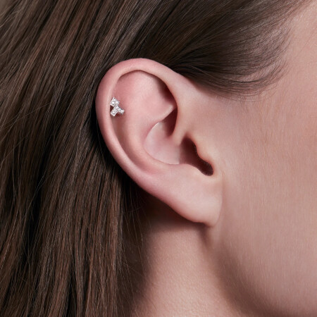 Piercing Statement en or blanc et diamants