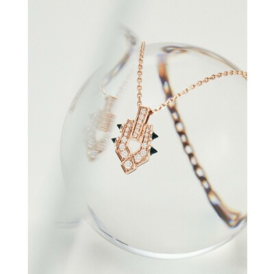 Collier STATEMENT Paris Spike en or rose et diamants