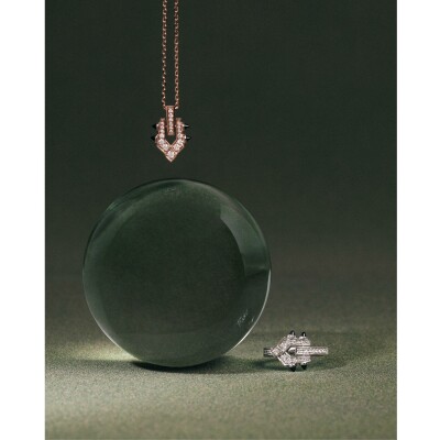 Collier STATEMENT Paris Spike en or rose et diamants