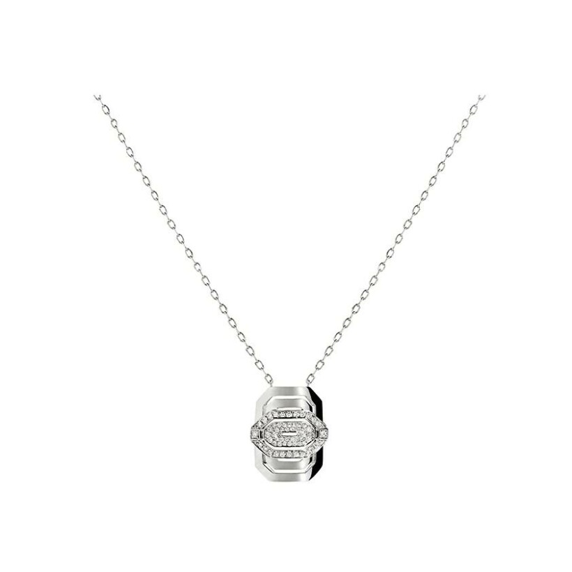 Collier Statement Mini My Way en argent et diamants