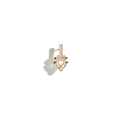 Boucles d'oreilles STATEMENT Paris Spike en or rose et diamants