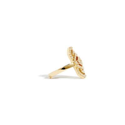 Bague Statement Mini My Way en or jaune et diamants