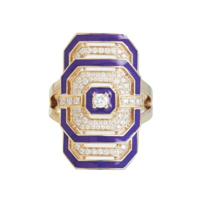 Bague STATEMENT Paris My Way en or jaune et diamants
