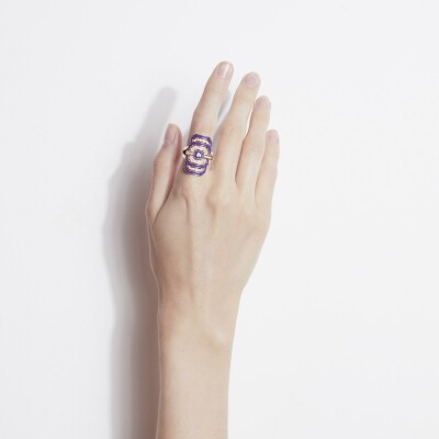 Bague STATEMENT Paris My Way en or jaune et diamants