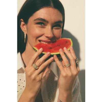 Bague STATEMENT Paris My Way en or jaune et diamants